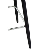 Warren Black Velvet Bar Chair