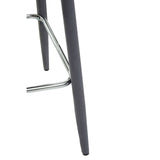 Warren Grey Velvet Bar Chair