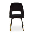 Warren Black Velvet Dining Chair
