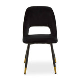 Warren Black Velvet Dining Chair