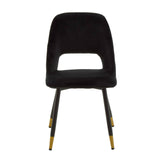 Warren Black Velvet Dining Chair