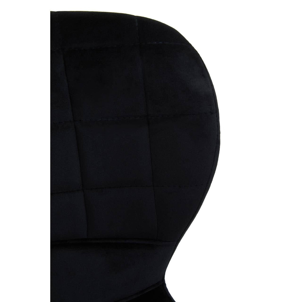 Warton Black Velvet Bar Chair