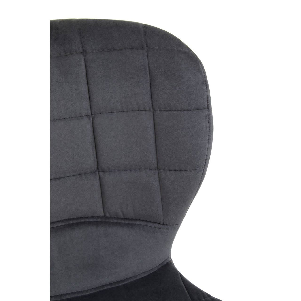 Warton Grey Velvet Bar Chair