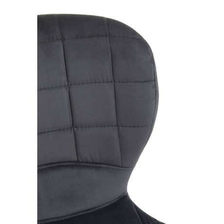Warton Grey Velvet Bar Chair