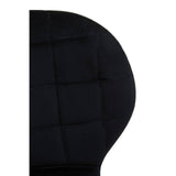 Warton Black Velvet Dining Chair