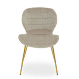 Warton Mink Velvet Dining Chair