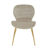 Warton Mink Velvet Dining Chair
