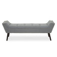 Alea Grey Fabric Bench