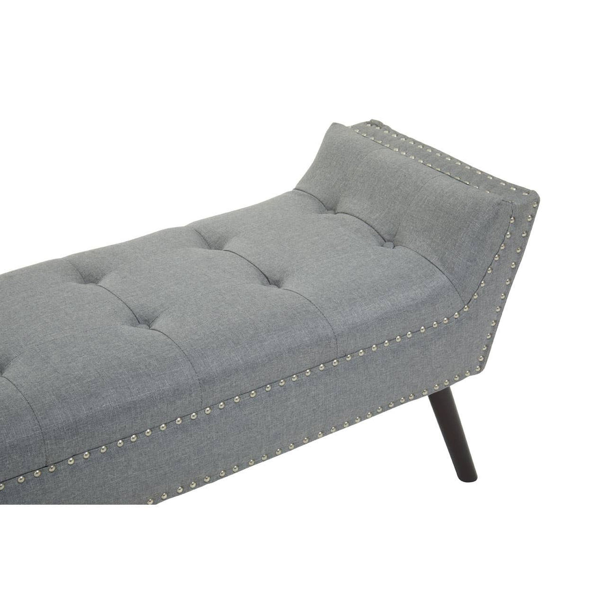 Alea Grey Fabric Bench