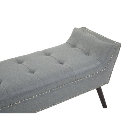 Alea Grey Fabric Bench