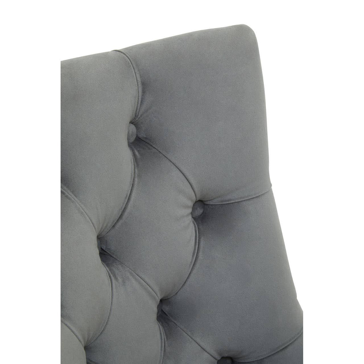 Anita Grey Velvet Office Chair