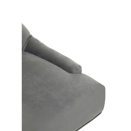 Anita Grey Velvet Office Chair
