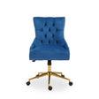 Anita Blue Velvet Office Chair