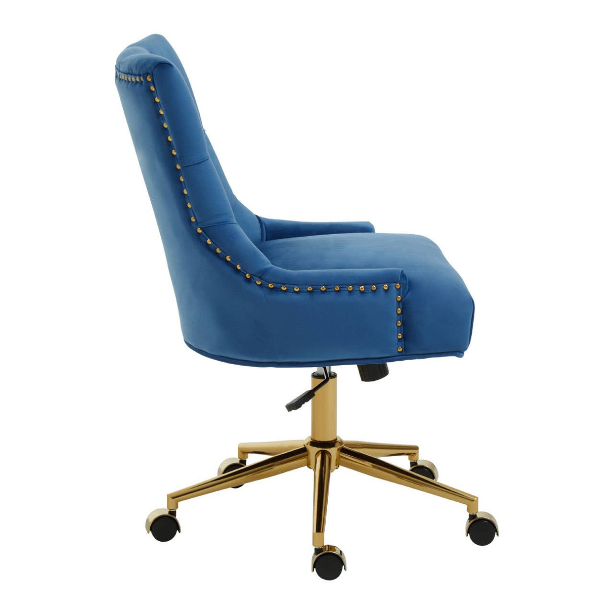 Anita Blue Velvet Office Chair