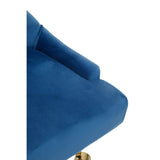 Anita Blue Velvet Office Chair