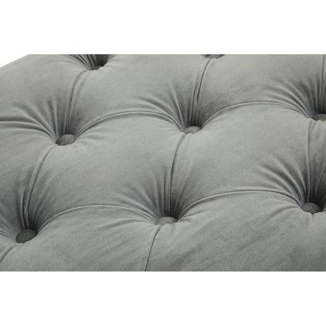 Alea Grey Velvet Bench