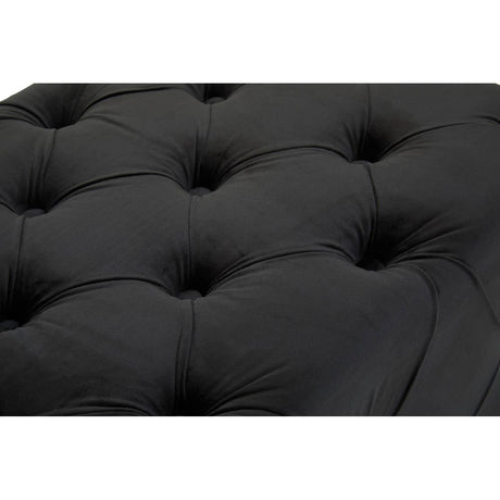 Alea Black Velvet Bench