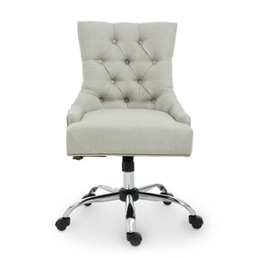 Anita Natural Velvet Office Chair