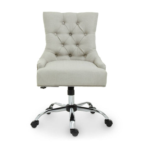 Anita Natural Velvet Office Chair