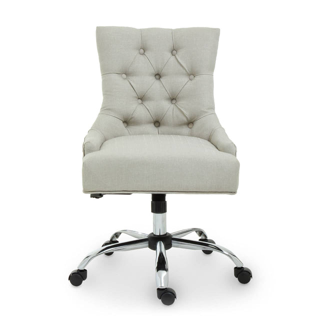Anita Natural Velvet Office Chair