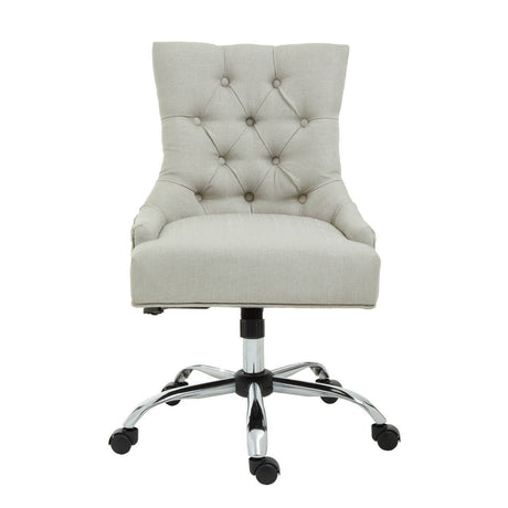 Anita Natural Velvet Office Chair