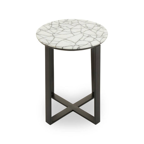 Marmara Marble Top Side Table