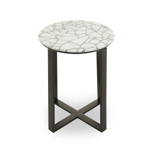 Marmara Marble Top Side Table