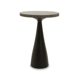 Martini Black Stone Top Side Table