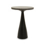 Martini Black Stone Top Side Table