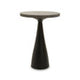 Martini Black Stone Top Side Table