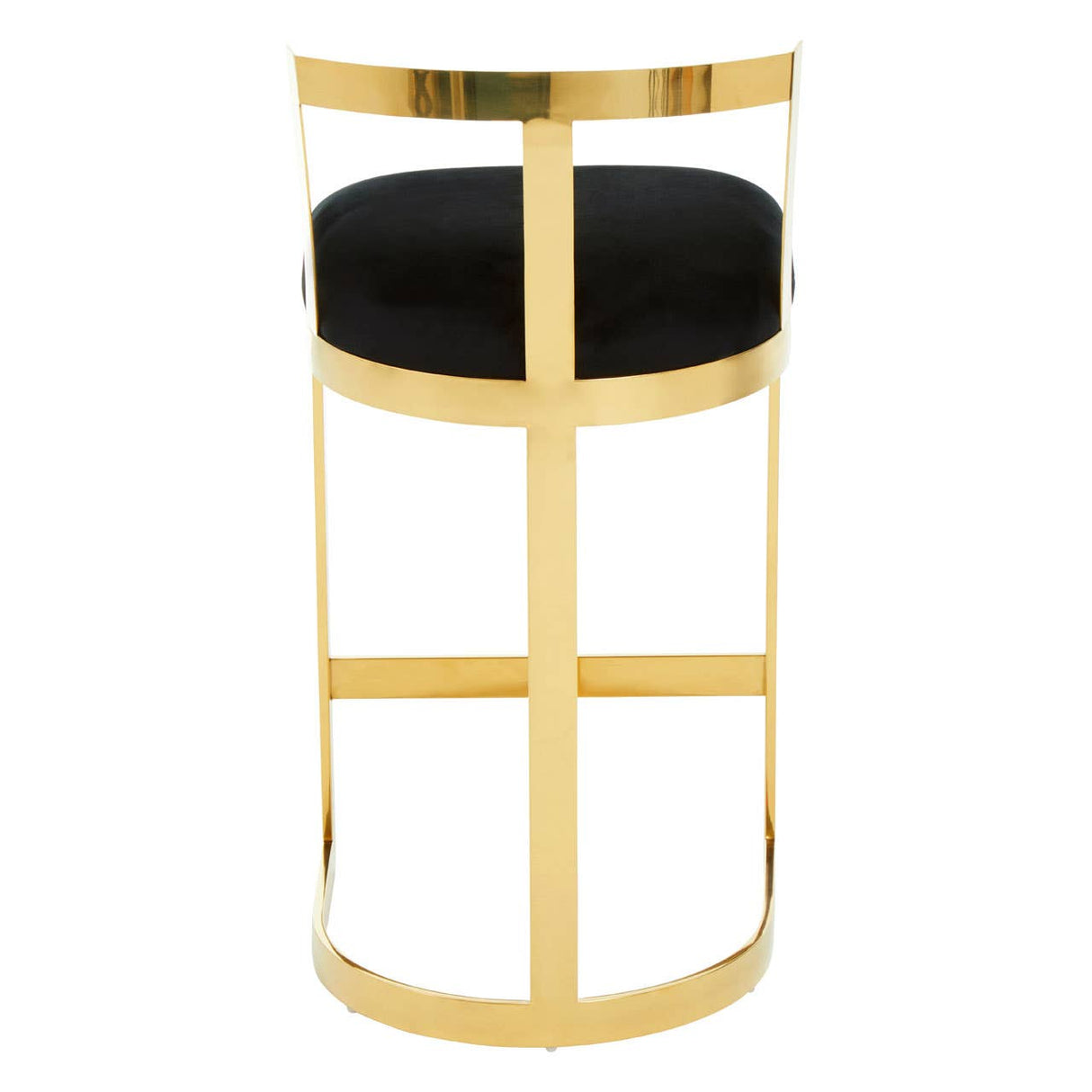 Azalea Black Velvet Bar Stool