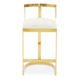 Azalea Ivory Velvet Bar Stool