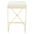 Azalea Ivory And Gold Finish Bar Stool