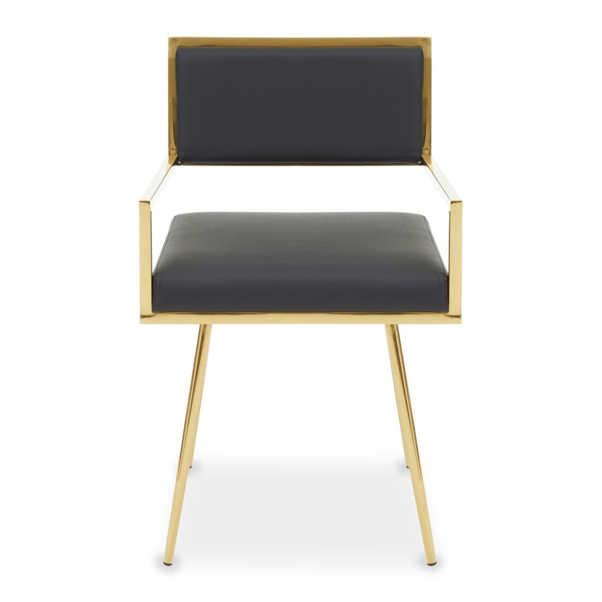 Azalea Black Faux Leather Dining Chair