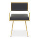 Azalea Black Faux Leather Dining Chair