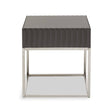 Genoa Grey Finish End Table