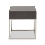 Genoa Grey Finish End Table