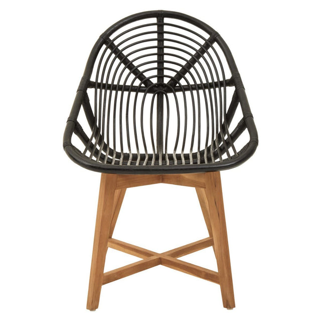 Manado Black Rattan Chair