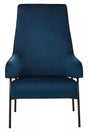 Henia Blue Velvet Chair