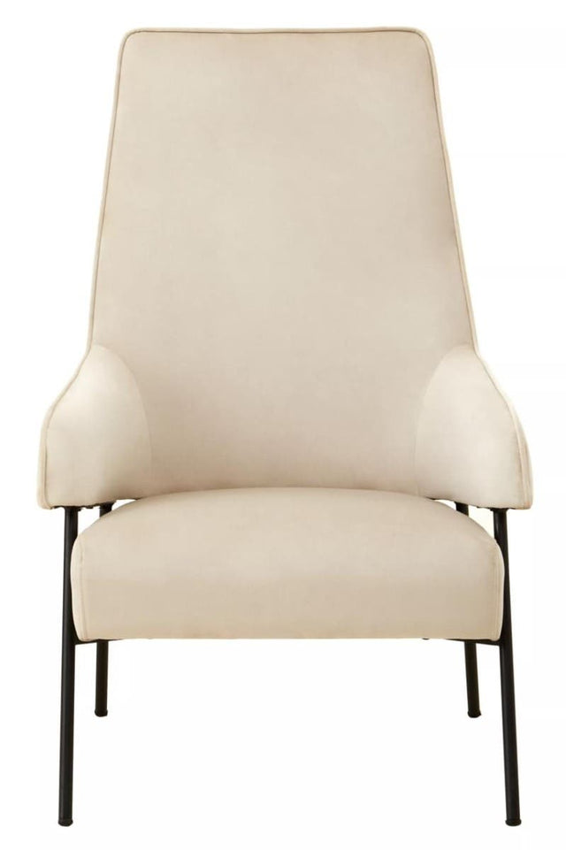 Henia Cream Velvet Chair