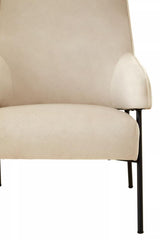 Henia Cream Velvet Chair