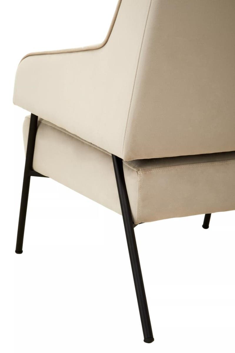 Henia Cream Velvet Chair