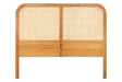 Lyon Natural Rattan And Oak Headboard