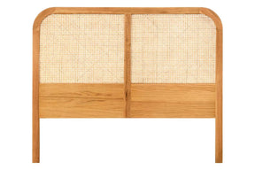 Lyon Natural Rattan And Oak Headboard