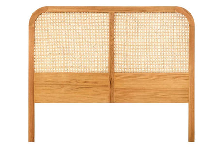 Lyon Natural Rattan And Oak Headboard