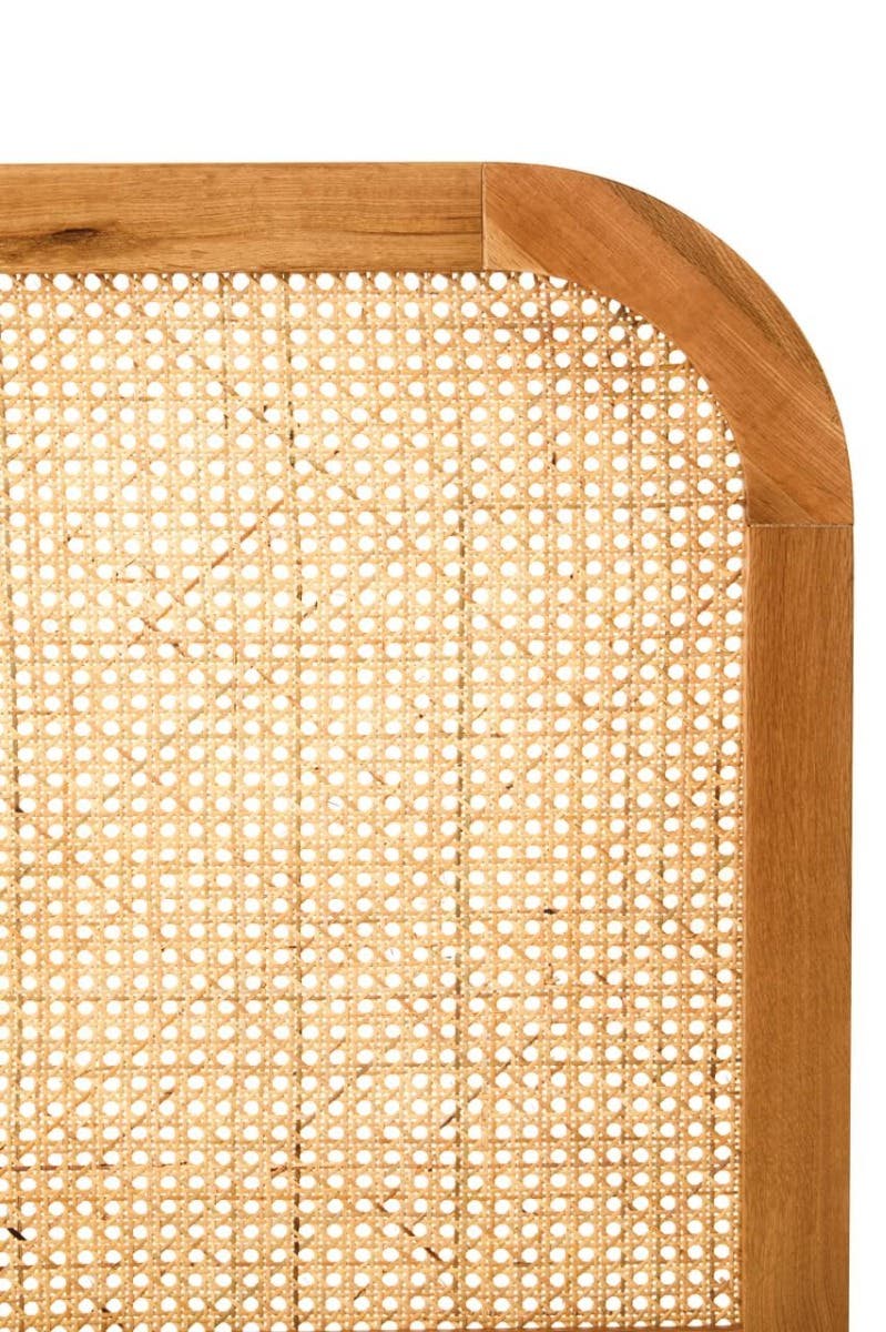 Lyon Natural Rattan And Oak Headboard
