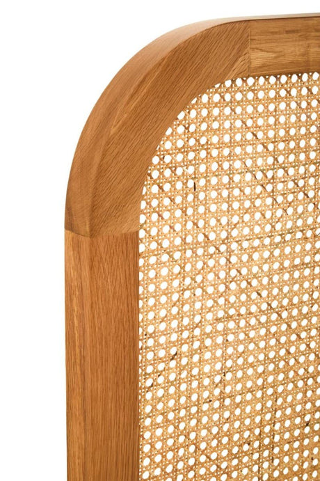 Lyon Natural Rattan And Oak Headboard