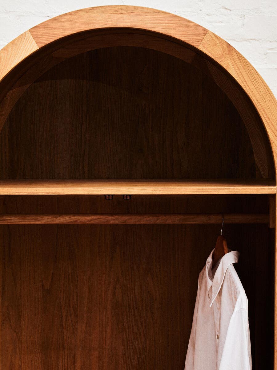 Lyon 2 Door Natural Rattan And Oak Cabinet