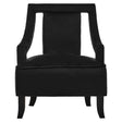 Faye Black Velvet Chair