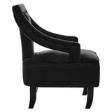 Faye Black Velvet Chair